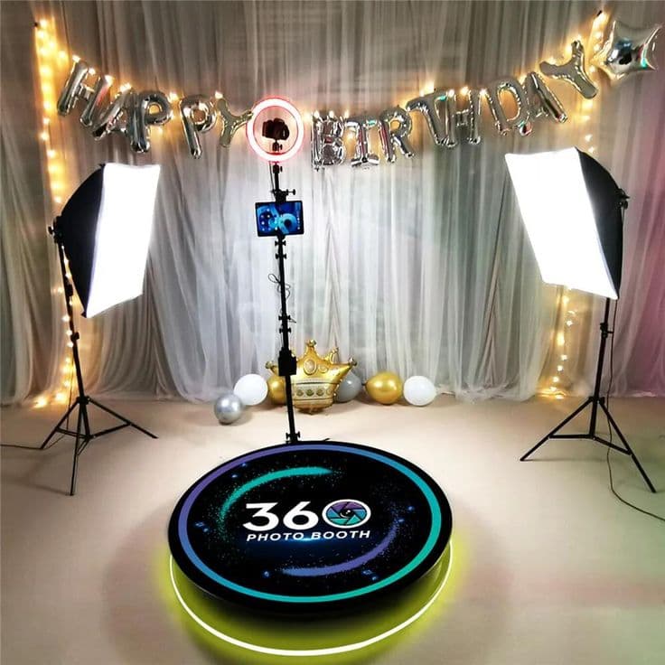 360 photo booth rental in Miami capturing slow motion event videos