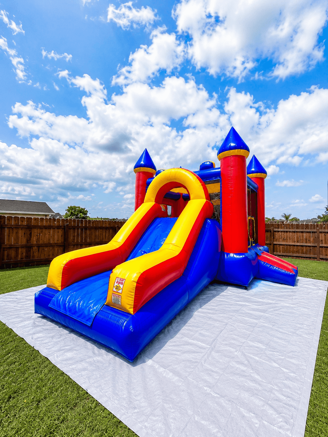 Slide bounce house rental for a kids party